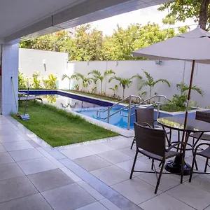  Apartamento Flat No De Boa Viagem, Vista O Mar, Andar Alto